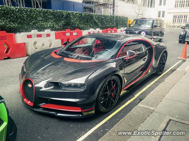 Bugatti Chiron spotted in London, United Kingdom