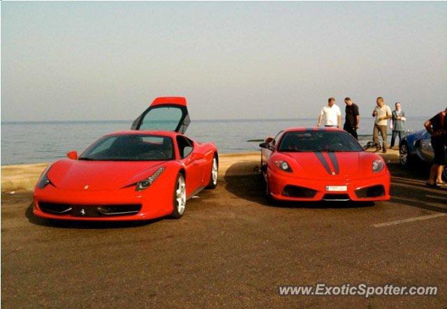 Ferrari 458 Italia spotted in Beirut, Lebanon