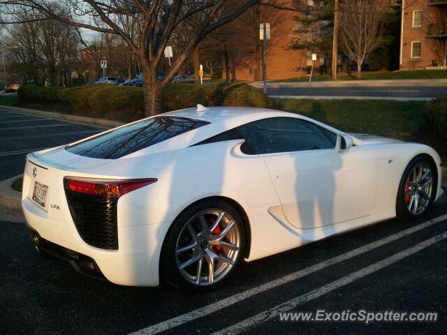 Lexus LFA spotted in Gaithersburg, MD, Maryland