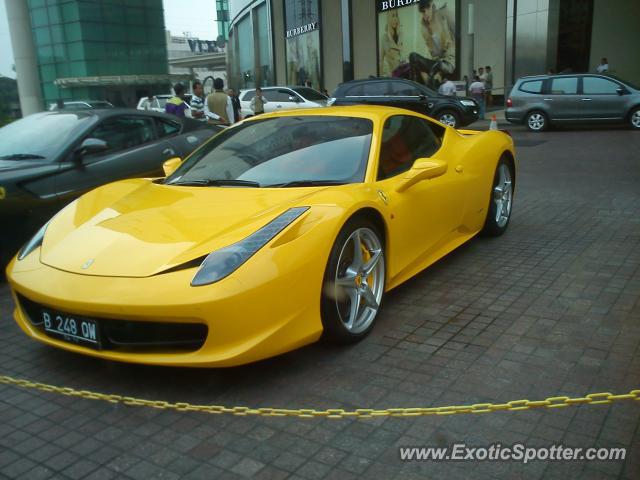 Ferrari 458 Italia spotted in Jakarta, Indonesia