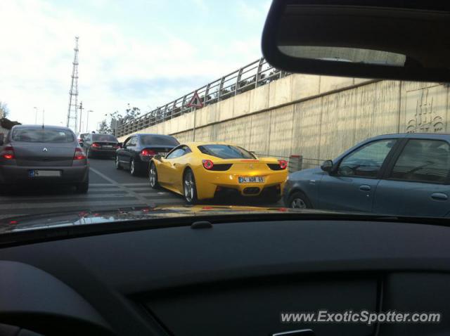Ferrari 458 Italia spotted in Istanbul, Turkey