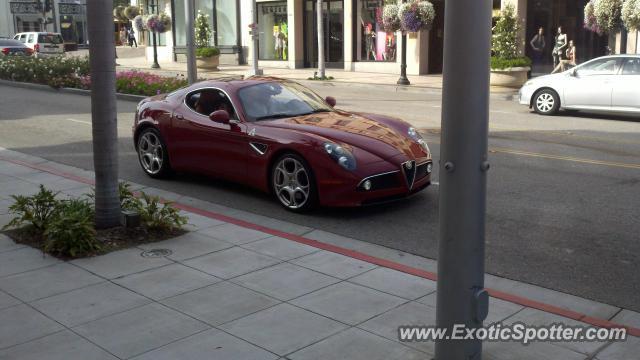 Alfa Romeo 8C spotted in Beverly Hills, California