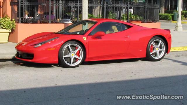 Ferrari 458 Italia spotted in Celebration, Florida
