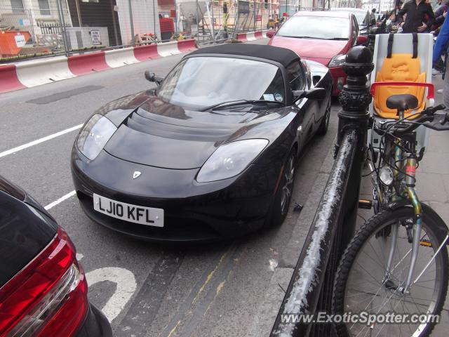 Tesla Roadster spotted in London, United Kingdom