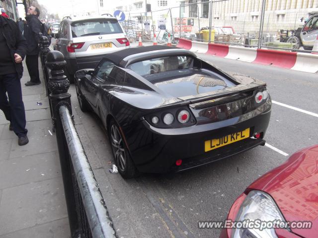 Tesla Roadster spotted in London, United Kingdom