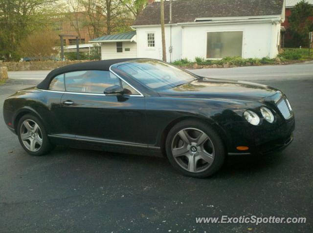 Bentley Continental spotted in Kimberton, Pennsylvania