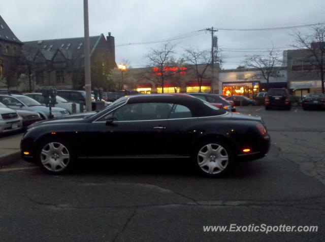 Bentley Continental spotted in Newton Centre, Massachusetts