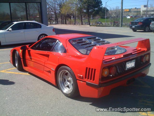 Ferrari F40 spotted in Vaughan, Canada
