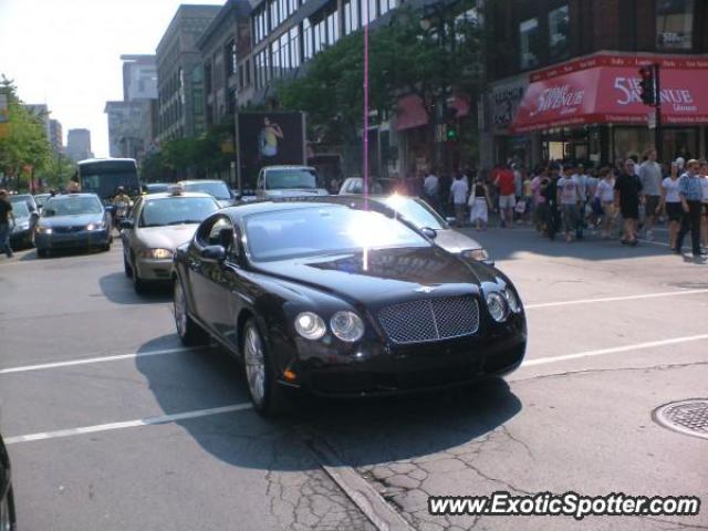 Bentley Continental spotted in Montreal, Canada