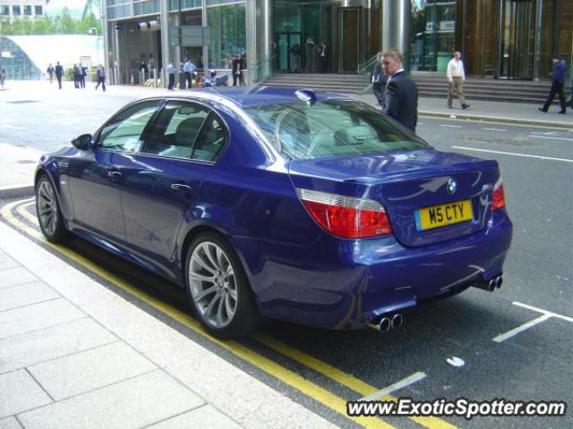 BMW M5 spotted in London (Canary Wharf), United Kingdom
