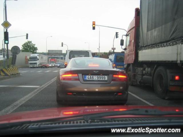 Aston Martin DB9 spotted in Praha, Czech Republic