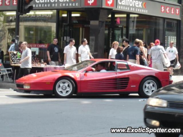 Ferrari Testarossa spotted in Montreal, Canada