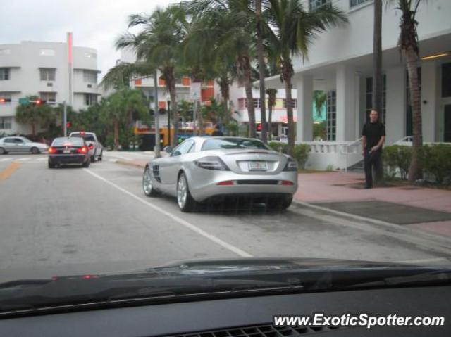 Mercedes SLR spotted in South Beach, Miami, Florida
