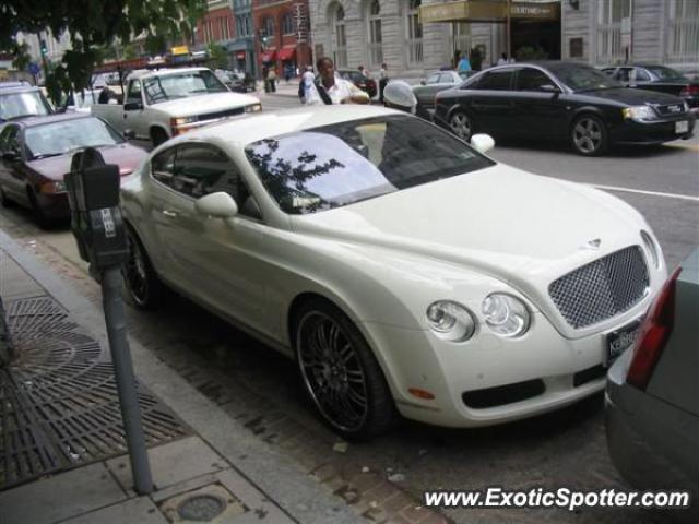 Bentley Continental spotted in Washigton DC, Washington