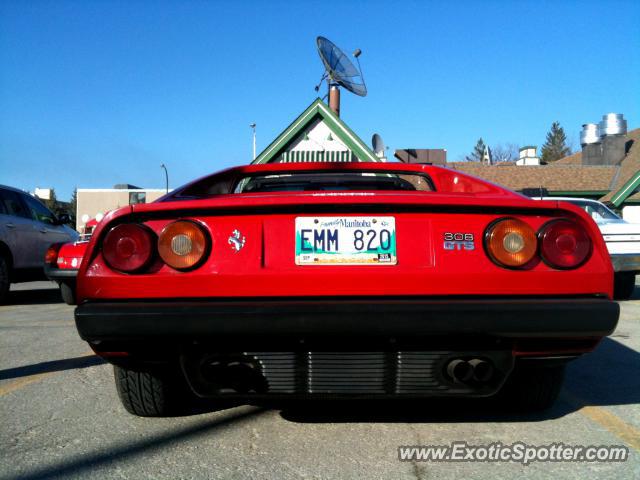 Ferrari 308 spotted in Winnipeg, Manitoba, Canada