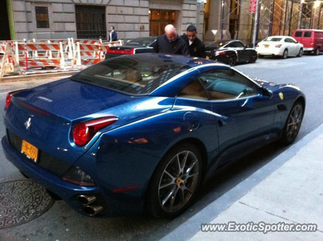 Ferrari California spotted in New York City, United States
