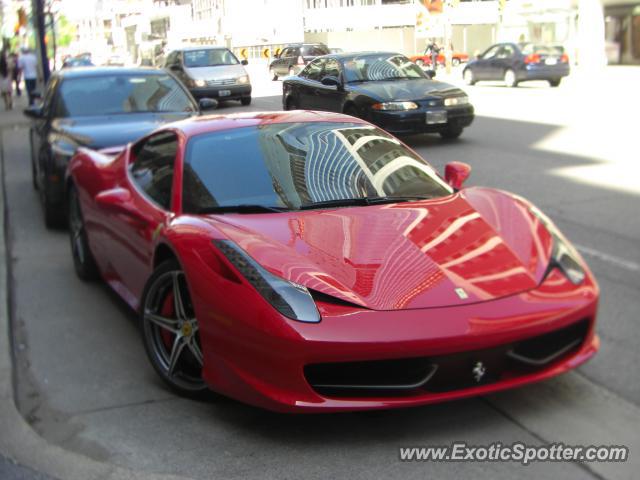 Ferrari 458 Italia spotted in Toronto, Canada