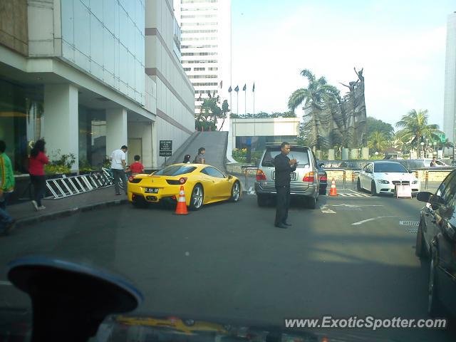 Ferrari 458 Italia spotted in Jakarta, Indonesia
