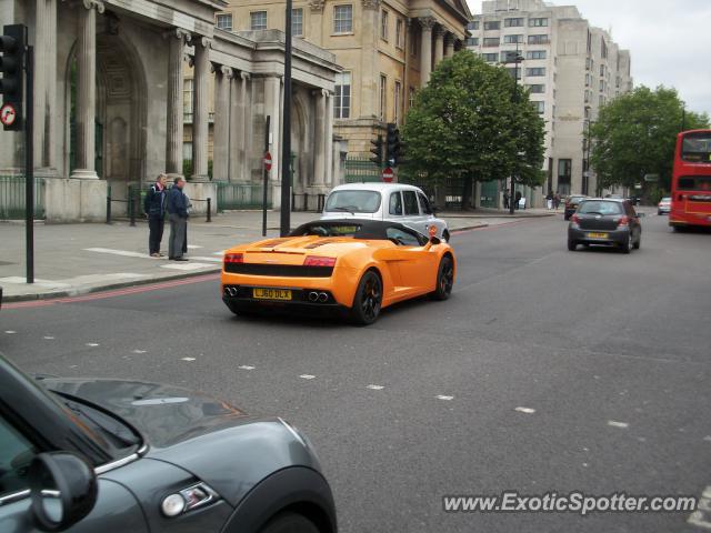 Lamborghini Gallardo spotted in London, United Kingdom