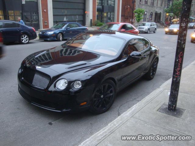 Bentley Continental spotted in Montreal, Canada