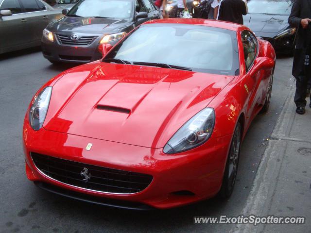 Ferrari California spotted in Montreal, Canada