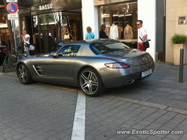 Mercedes SLS AMG spotted in FRANKFURT, Germany