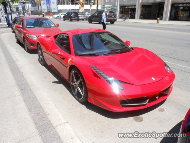 Ferrari 458 Italia spotted in Yorkville, Canada