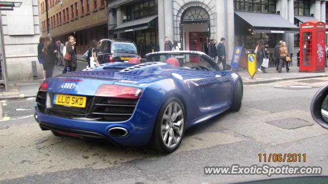 Audi R8 spotted in London, United Kingdom