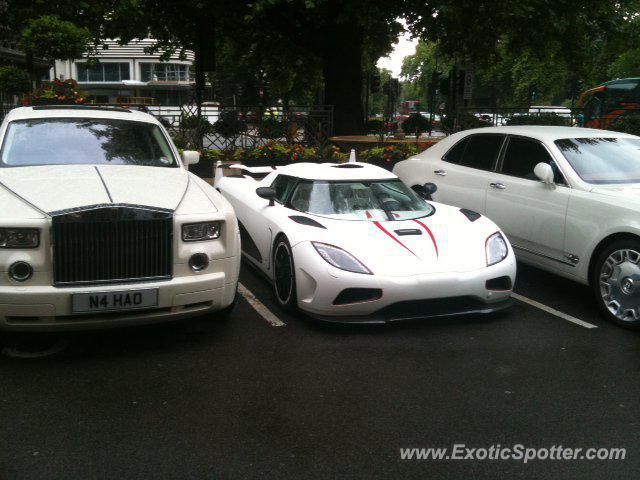 Koenigsegg Agera R spotted in London, United Kingdom