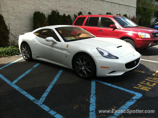 Ferrari California spotted in Morristown, New Jersey