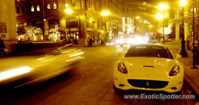 Ferrari California spotted in Chicago, Illinois
