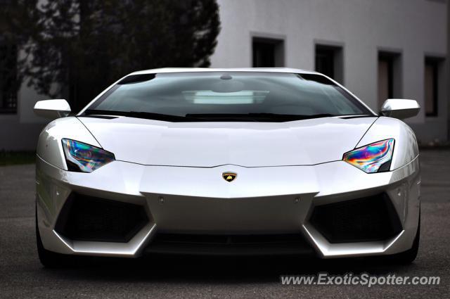 Lamborghini Aventador spotted in St. Moritz, Switzerland