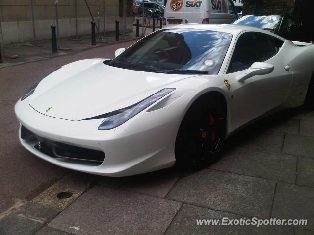 Ferrari 458 Italia spotted in London, United Kingdom