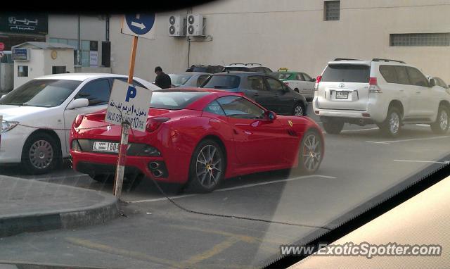 Ferrari California spotted in Dubai, United Arab Emirates