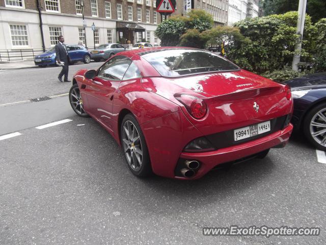 Ferrari California spotted in London, United Kingdom
