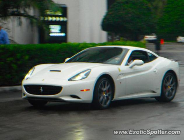 Ferrari California spotted in Miami, Florida