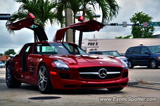 Mercedes SLS AMG spotted in Miami , Florida