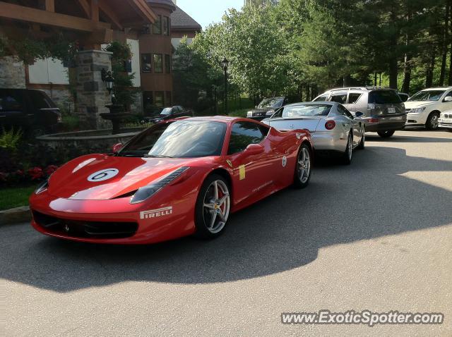 Ferrari 458 Italia spotted in Mont Tremblant, Canada
