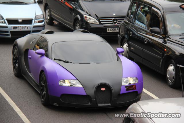 Bugatti Veyron spotted in London, United Kingdom