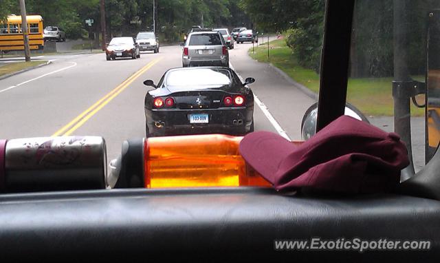 Ferrari 575M spotted in Westwood, Massachusetts