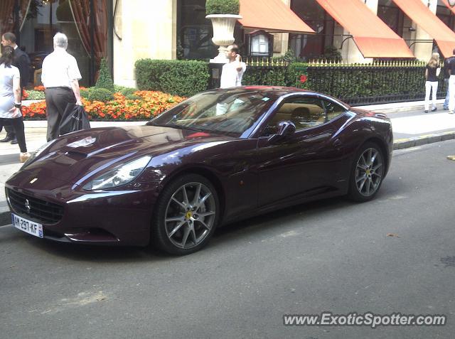 Ferrari California spotted in Paris, France