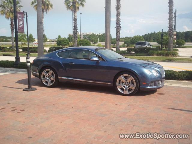 Bentley Continental spotted in Jacksonville, Florida