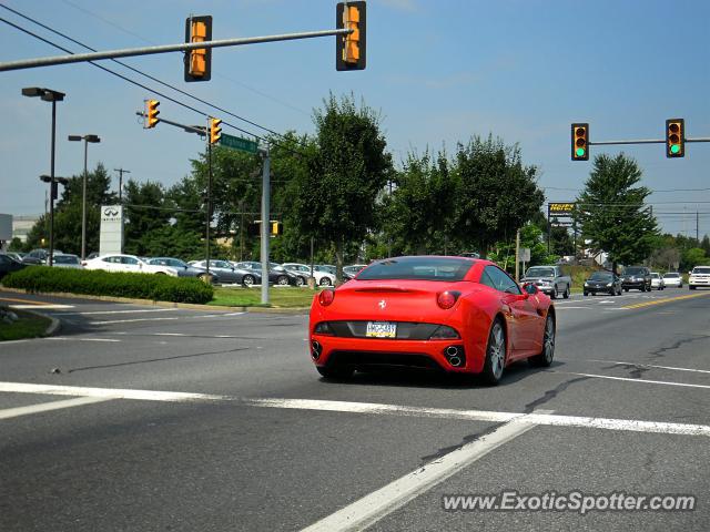Ferrari California spotted in Allentown, Pennsylvania
