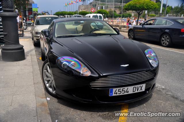 Aston Martin DB9 spotted in Baiona, Spain