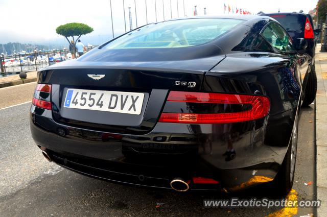 Aston Martin DB9 spotted in Baiona, Spain