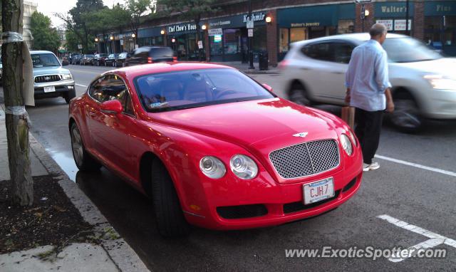 Bentley Continental spotted in Brookline, Massachusetts