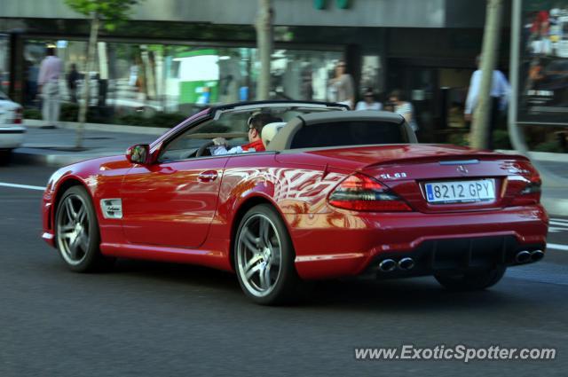 Mercedes SL 65 AMG spotted in Madrid, Spain