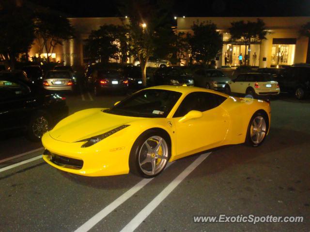Ferrari 458 Italia spotted in Manhasset, New York