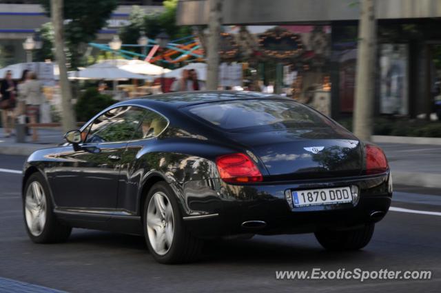 Bentley Continental spotted in Madrid, Spain
