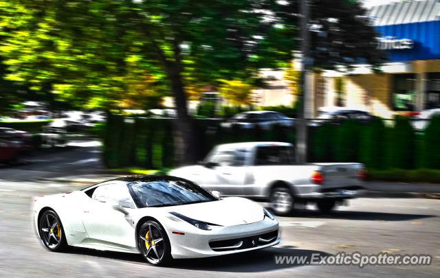 Ferrari 458 Italia spotted in Bellevue, Washington